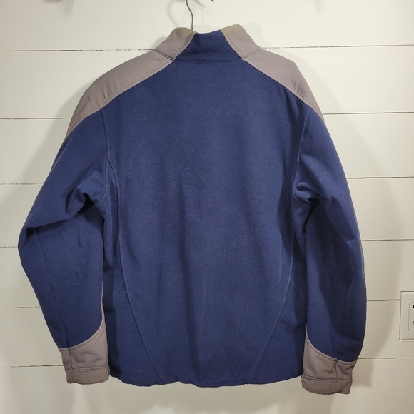 Marmot Blue/Grey Windstopper Fleece Zip Up Jacket Men's sz M - Picture 4 of 10